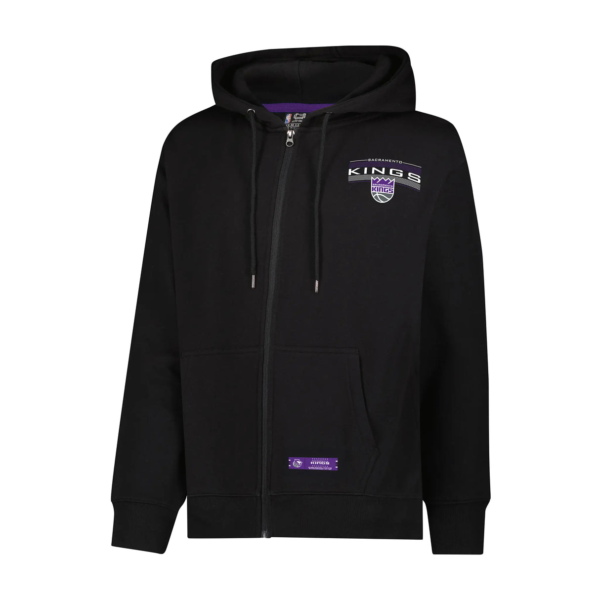 Ultra Game Men's NBA Official Super Soft Driver Full Zip Hoodie Jacket Sweatshirt | Sacramento Kings