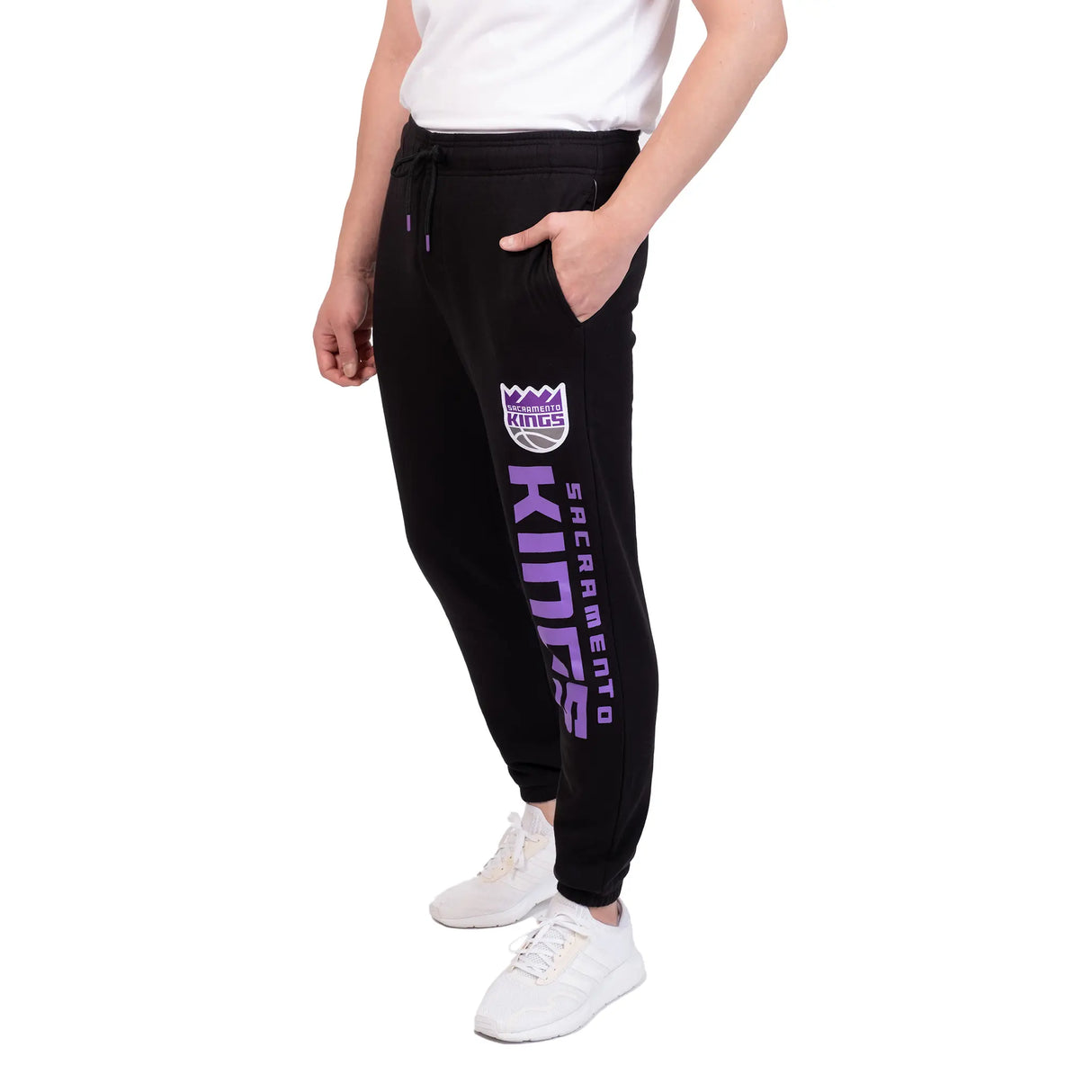 Ultra Game Men's NBA Official Super Soft Team Jogger Sweatpants | Sacramento Kings