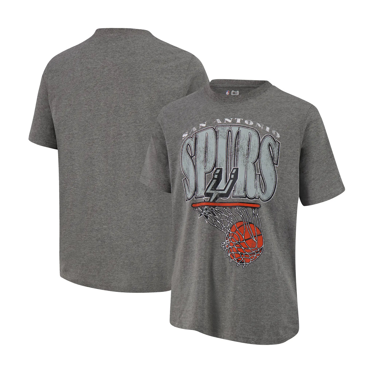 Ultra Game Men's NBA Official Hoops Short Sleeve T-Shirt | San Antonio Spurs