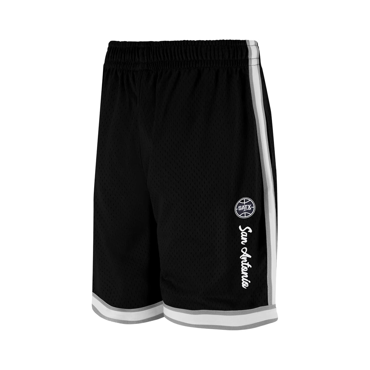 Ultra Game Men's NBA Official Supremely Soft Air Mesh Basketball Shorts - Classic Fit | San Antonio Spurs