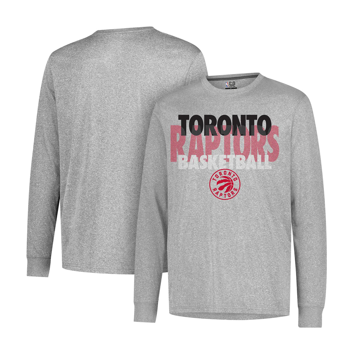 Ultra Game Men’s NBA Official Super Soft Supreme Long Sleeve T-Shirt | Toronto Raptors