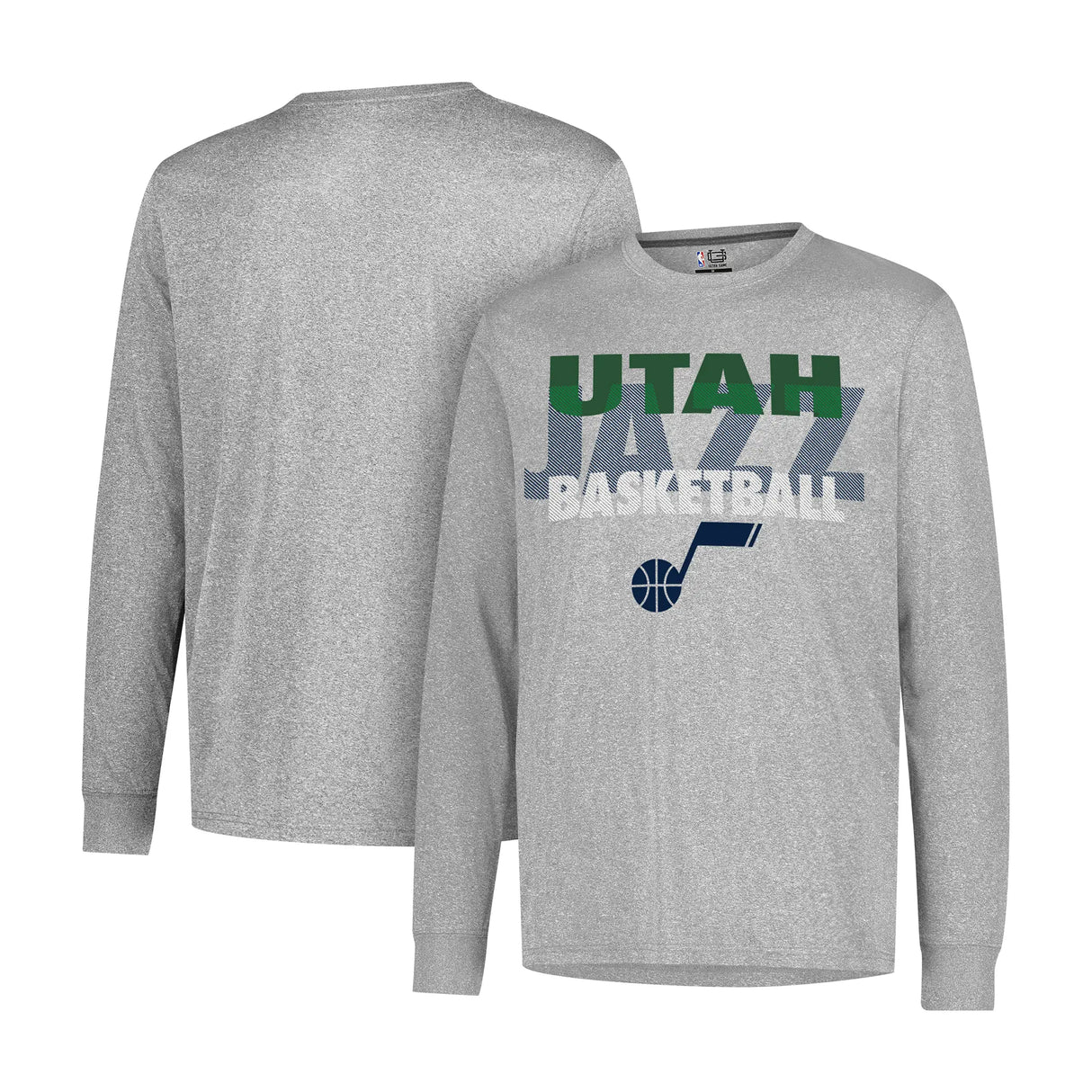 Ultra Game Men’s NBA Official Super Soft Supreme Long Sleeve T-Shirt | Utah Jazz