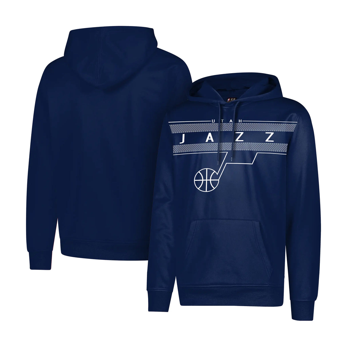 Ultra Game Men's NBA Official Super Soft Midtown Hoodie Sweatshirt | Utah Jazz