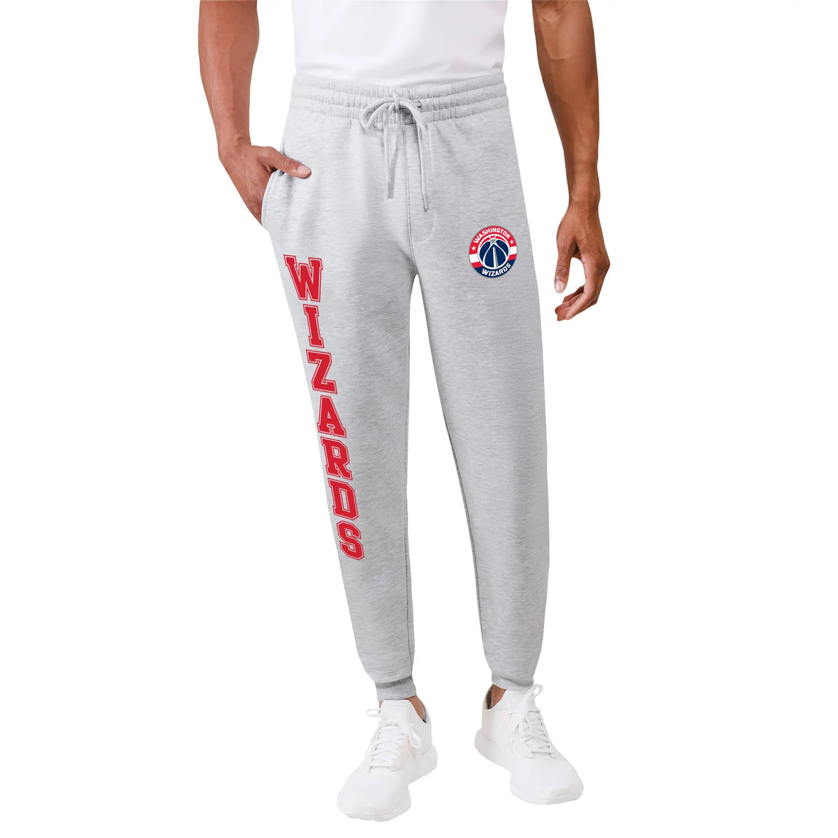 Ultra Game Men's NBA Official Super Soft Team Jogger Sweatpants | Washington Wizards