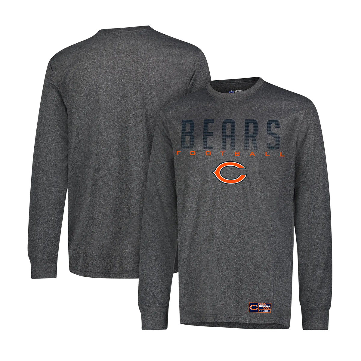 Ultra Game Men's NFL Official Game Day Long Sleeve T-Shirt | Chicago Bears