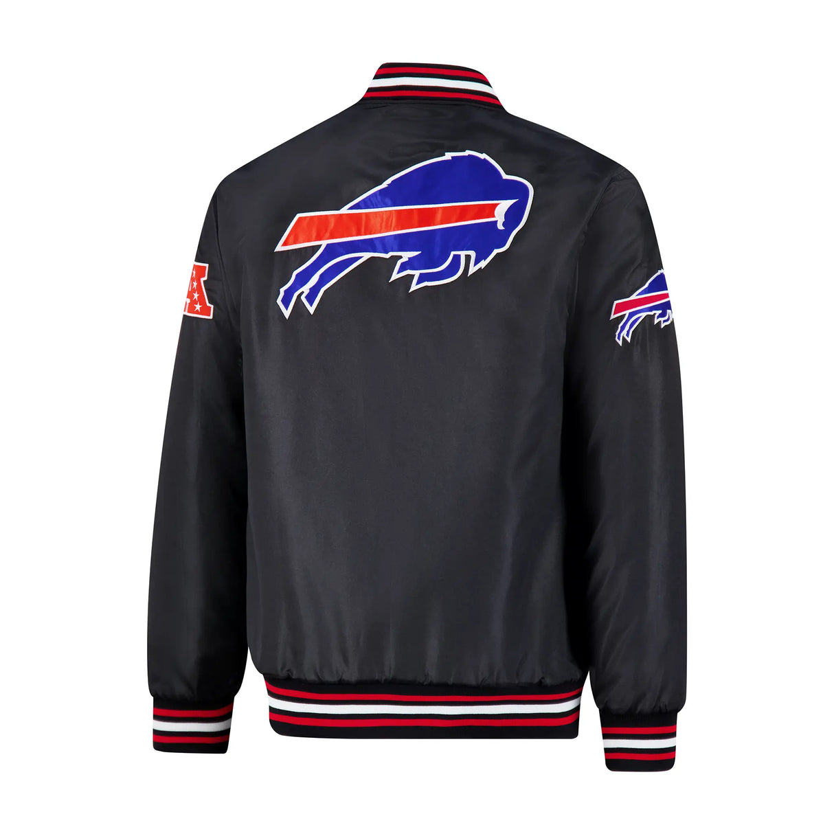 Ultra Game Mens NFL Official Supreme Satin Jacket | Buffalo Bills