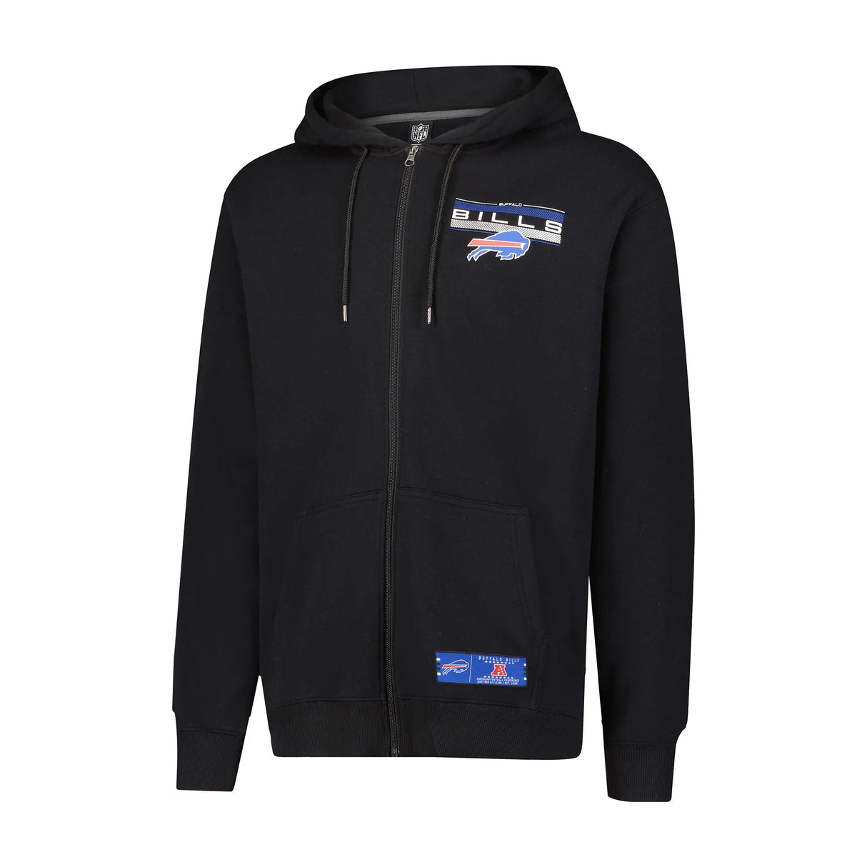 Ultra Game Mens NFL Official Supremely Soft Full Zip Hoodie Jacket | Buffalo Bills