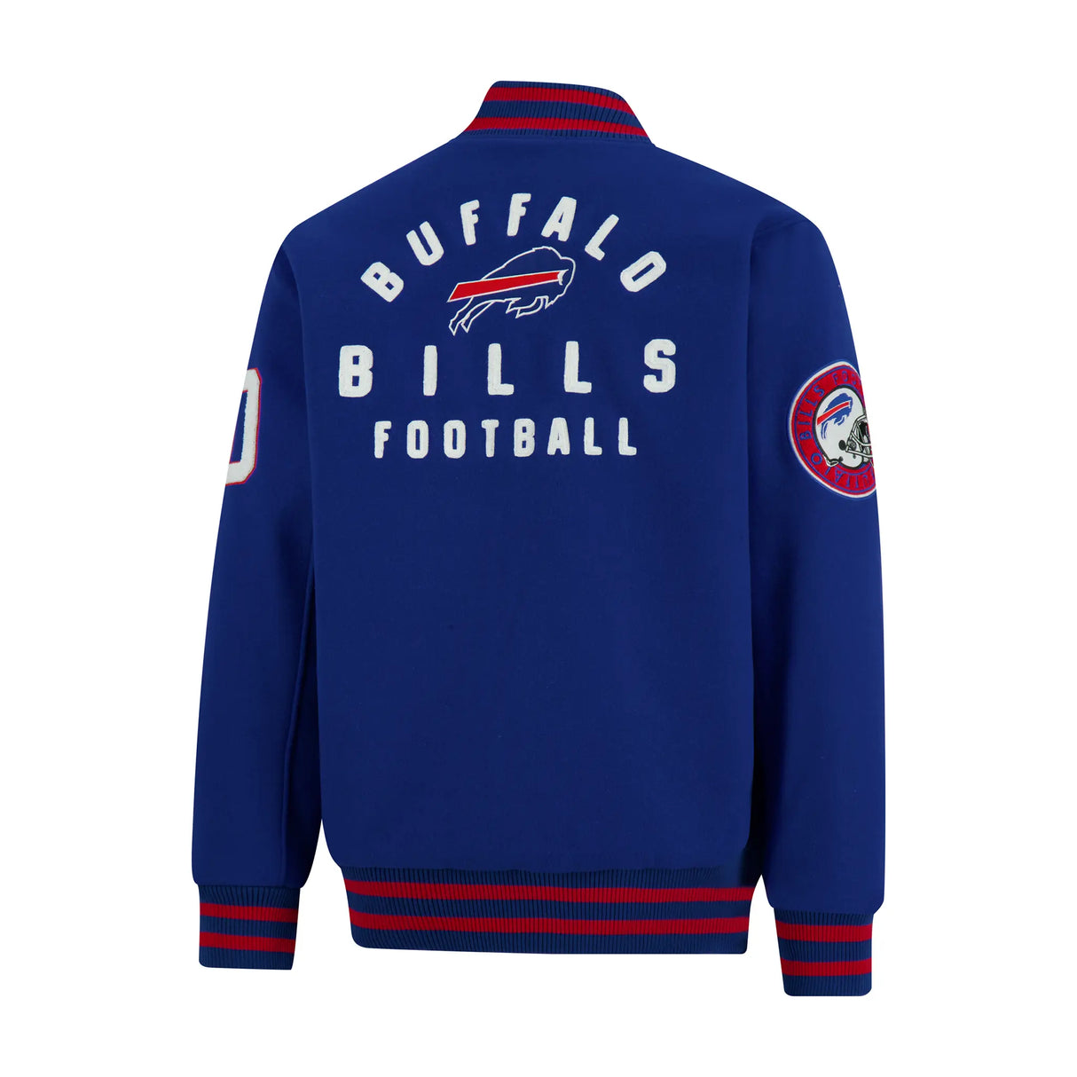 Ultra Game Men's NFL Official Classic Varsity Coaches Jacket Coat | Buffalo Bills