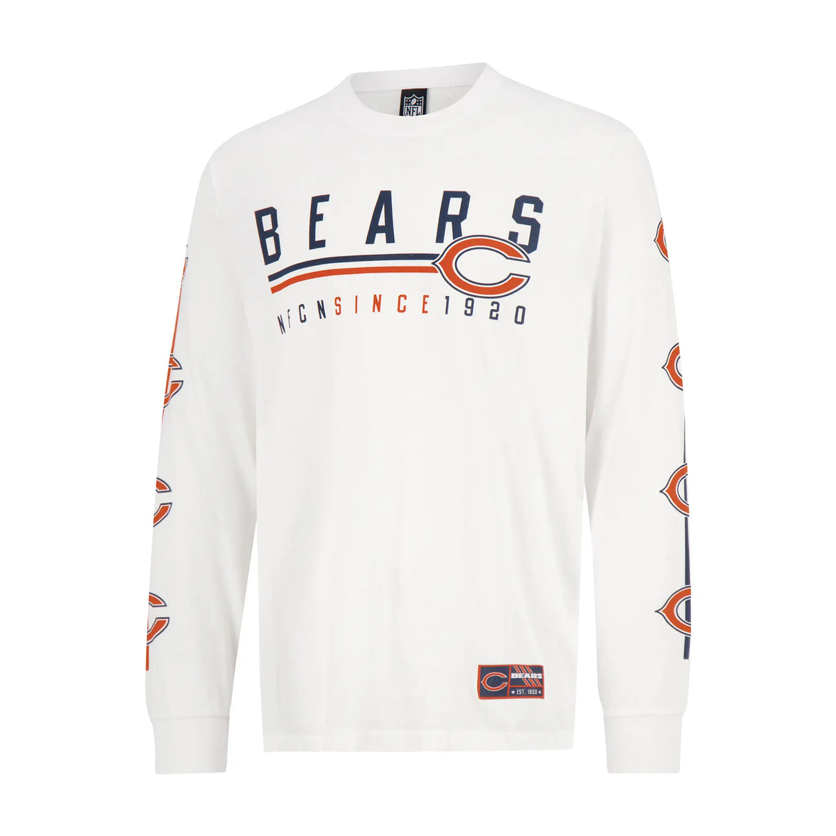 Ultra Game Men's NFL Official Super Soft Supreme Long Sleeve T-Shirt | Chicago Bears