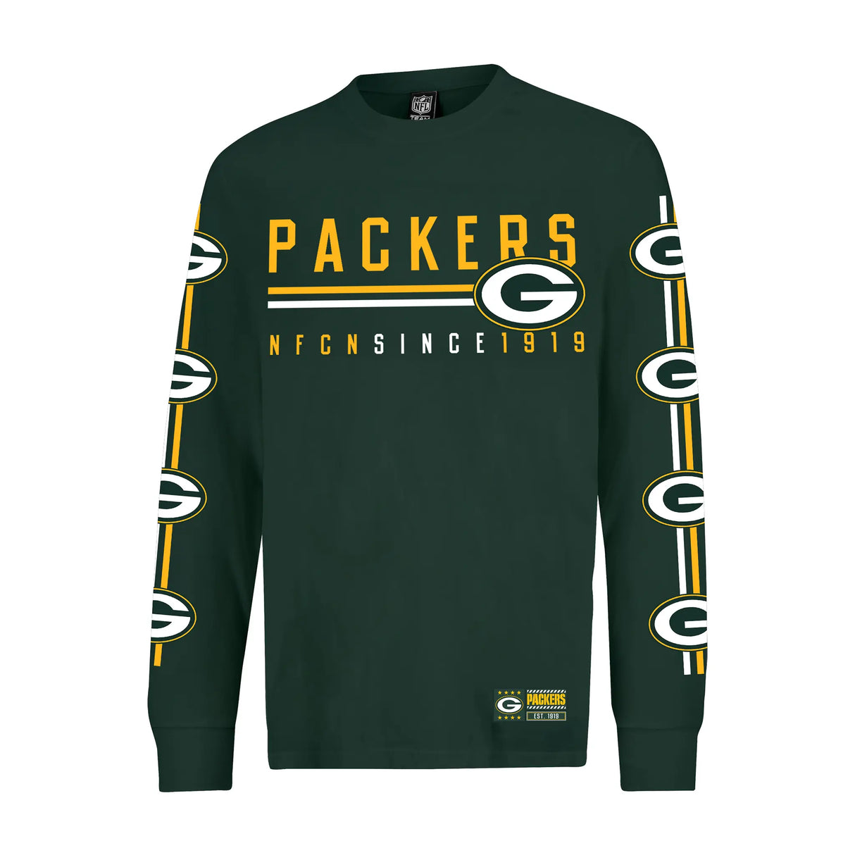 Ultra Game Men's NFL Official Super Soft Supreme Long Sleeve T-Shirt