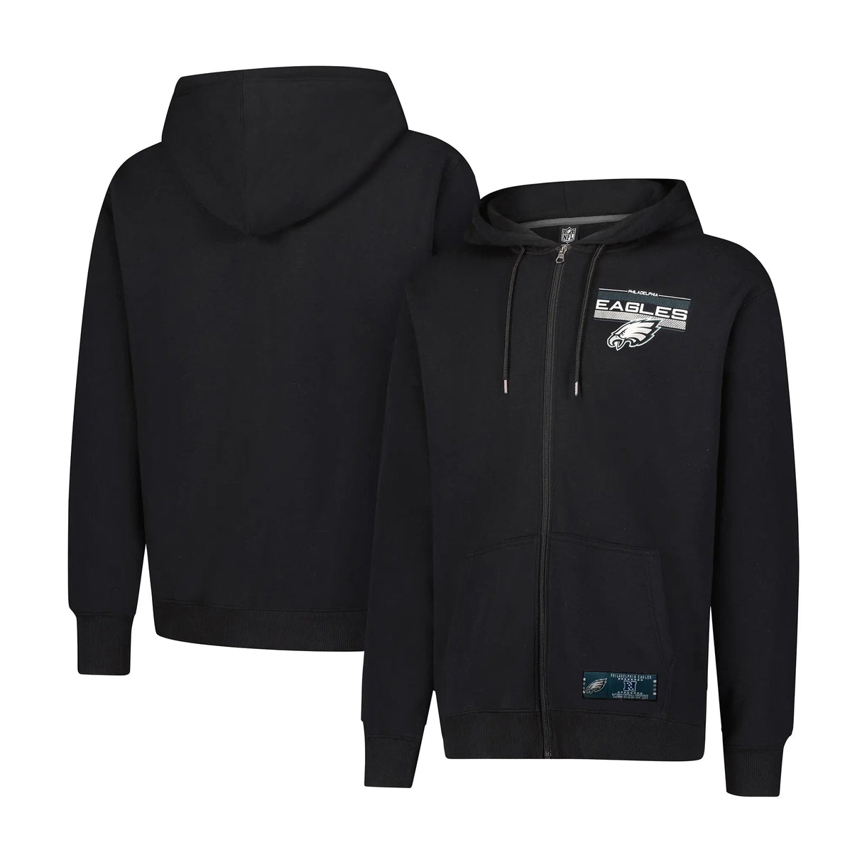 Ultra Game Mens NFL Official Supremely Soft Full Zip Hoodie Jacket