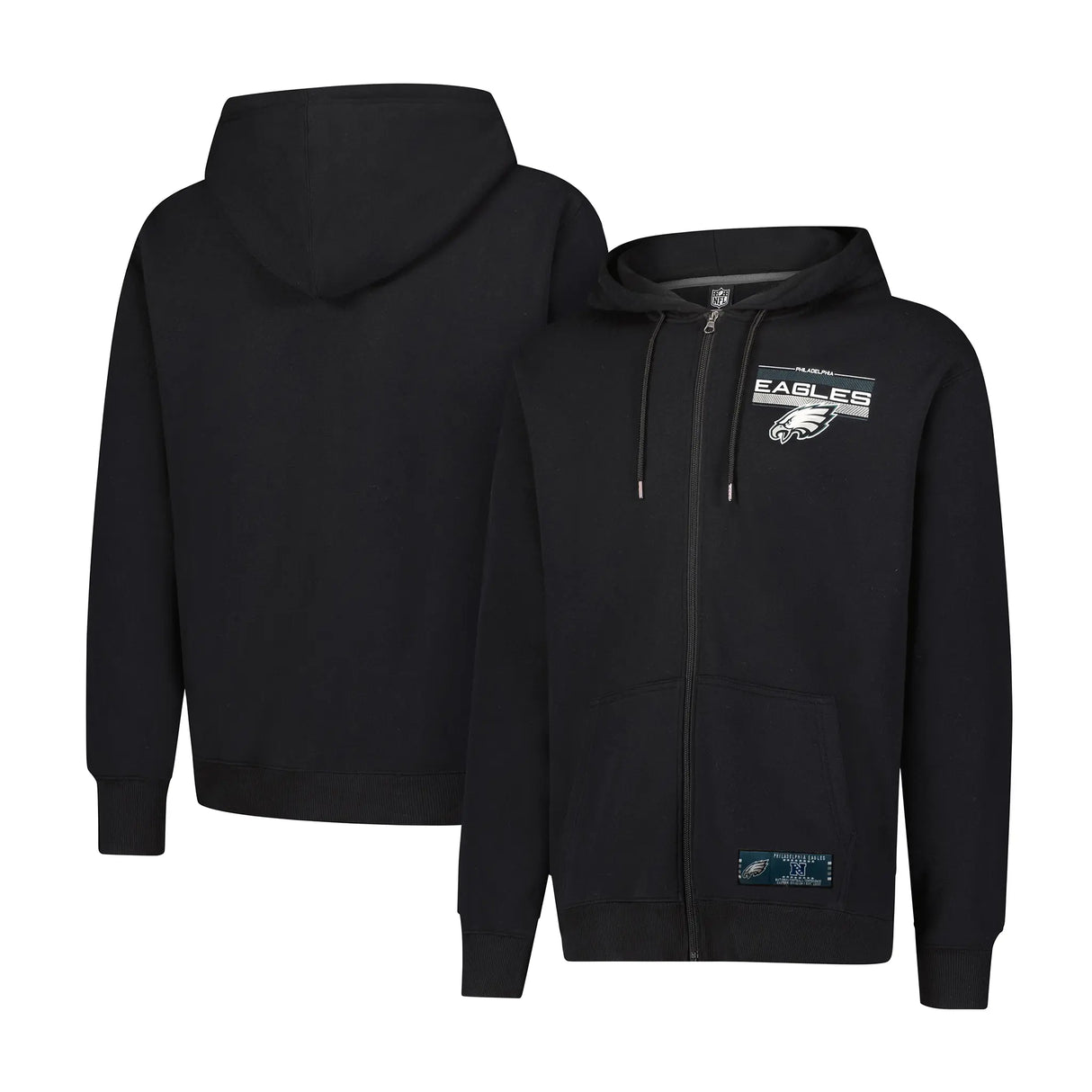Ultra Game Mens NFL Official Supremely Soft Full Zip Hoodie Jacket | Philadelphia Eagles