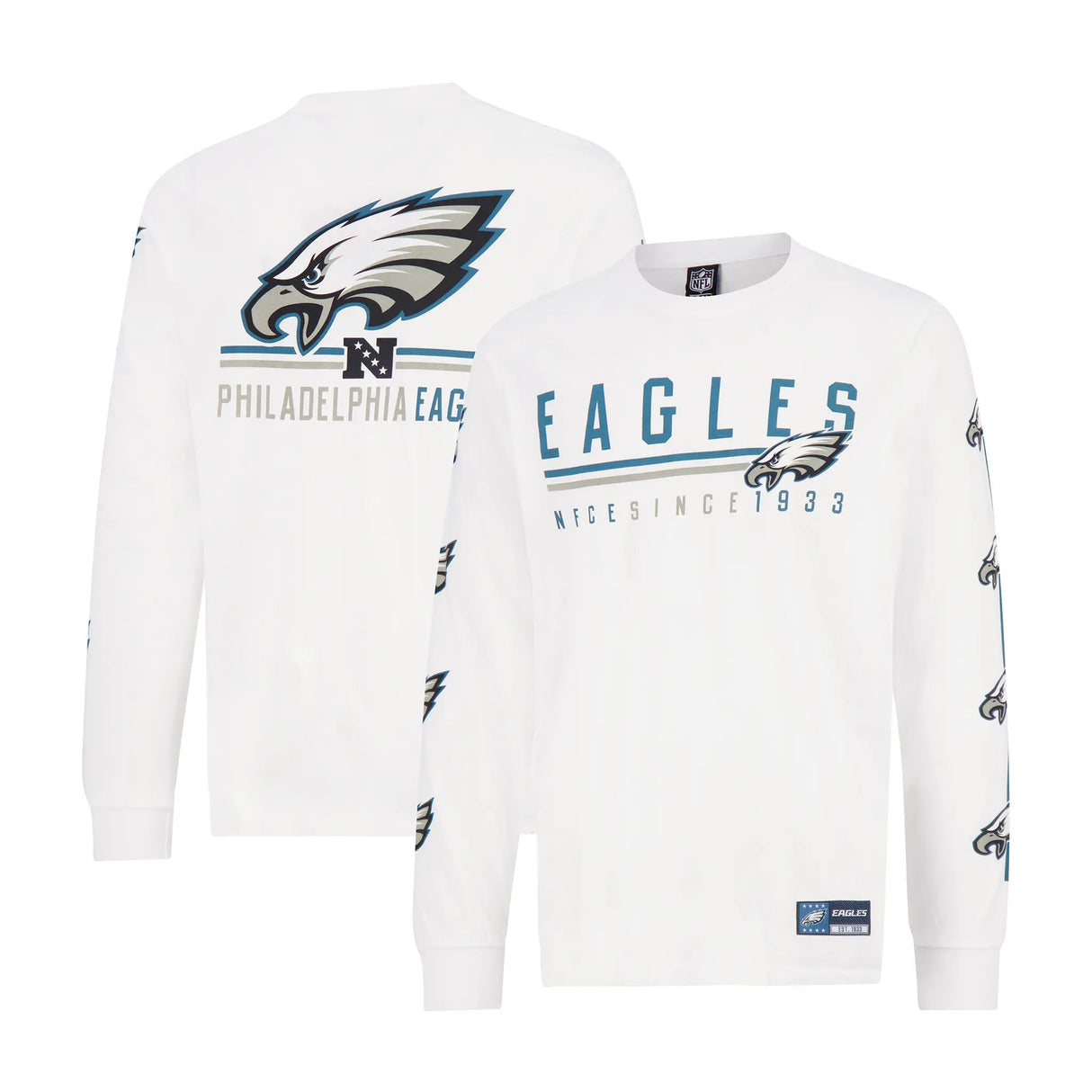 Ultra Game Men's NFL Official Super Soft Supreme Long Sleeve T-Shirt