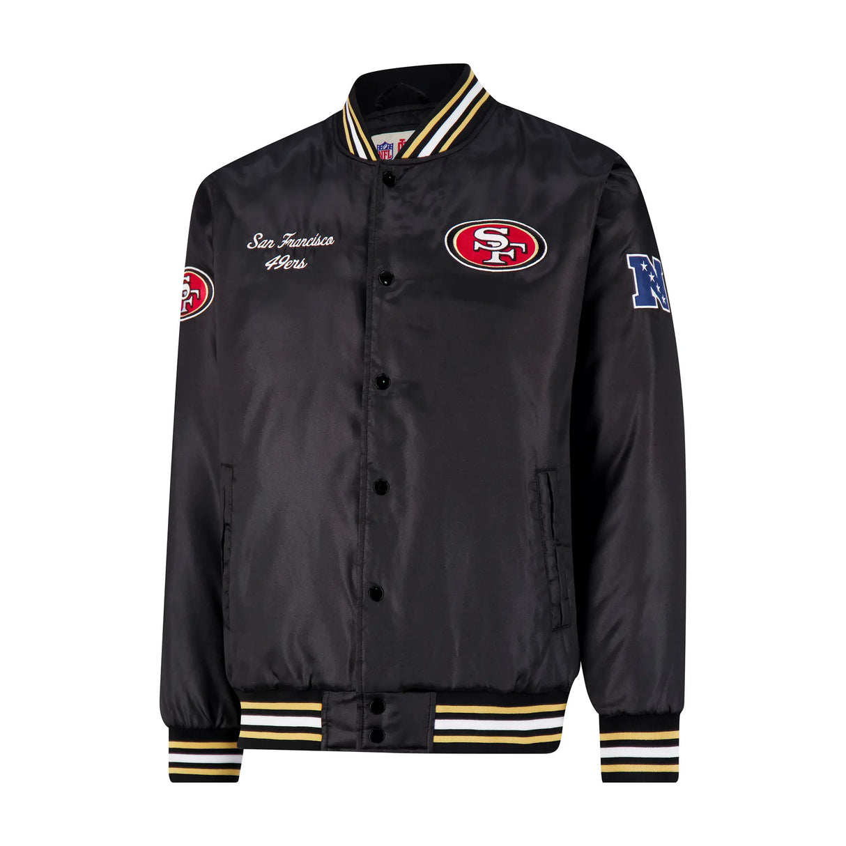 Ultra Game Mens NFL Official Supreme Satin Jacket | San Francisco 49ers