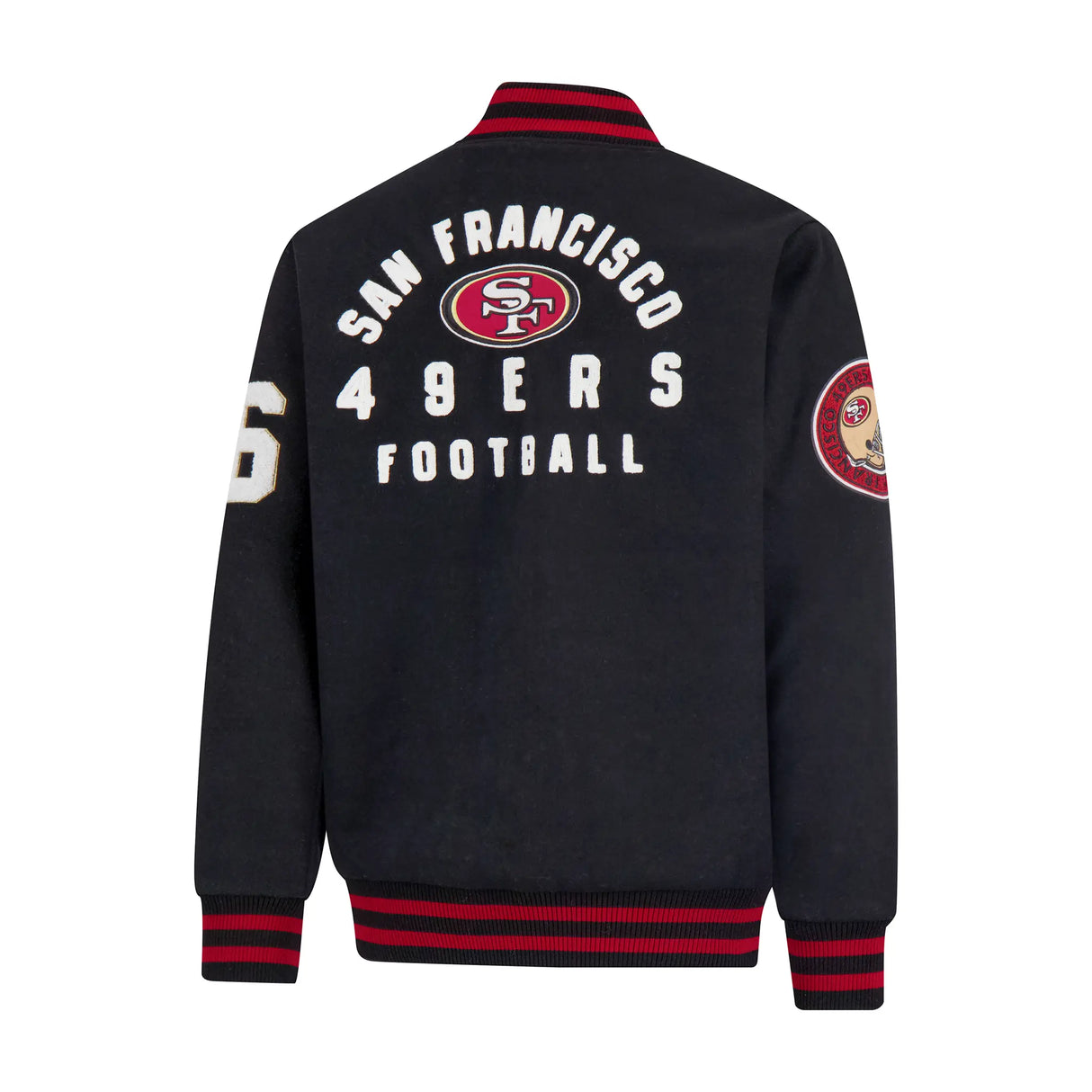Ultra Game Men's NFL Official Classic Varsity Coaches Jacket Coat | San Francisco 49ers