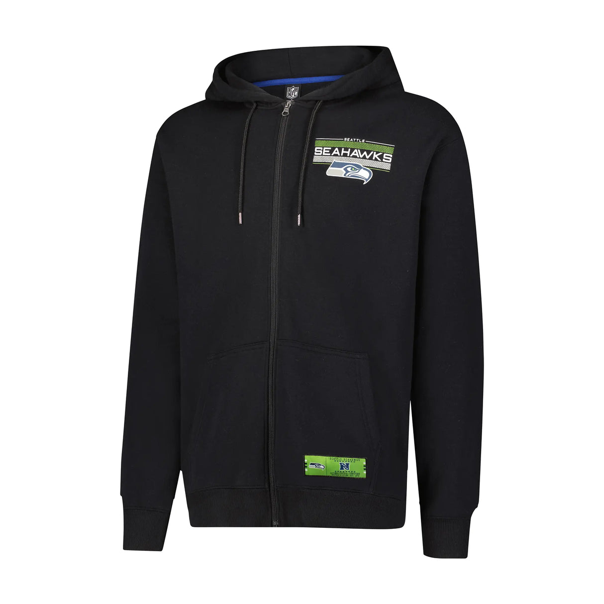 Ultra Game Mens NFL Official Supremely Soft Full Zip Hoodie Jacket | Seattle Seahawks