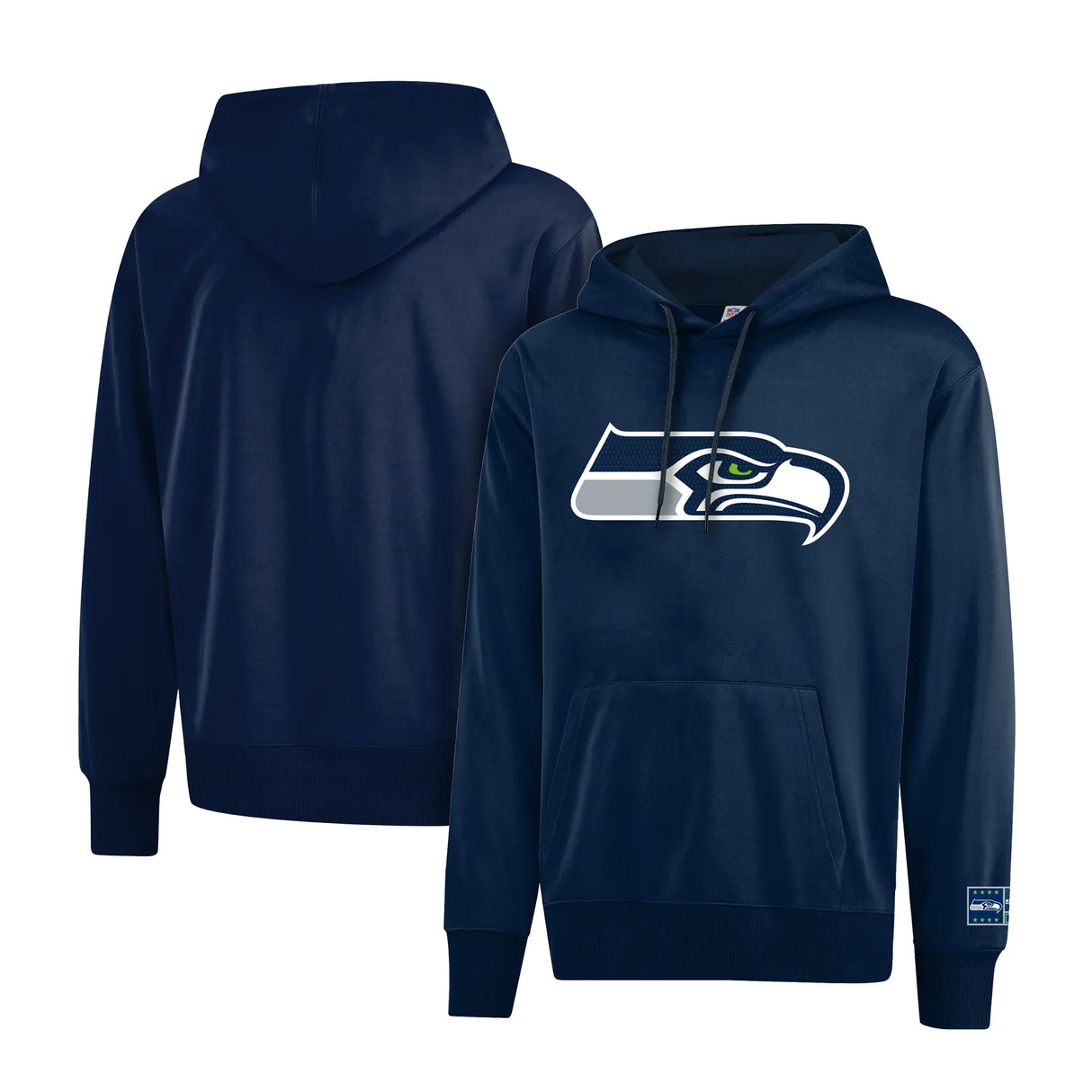 Ultra Game Men's NFL Official Supremely Soft Hoodie Sweatshirt | Seattle Seahawks