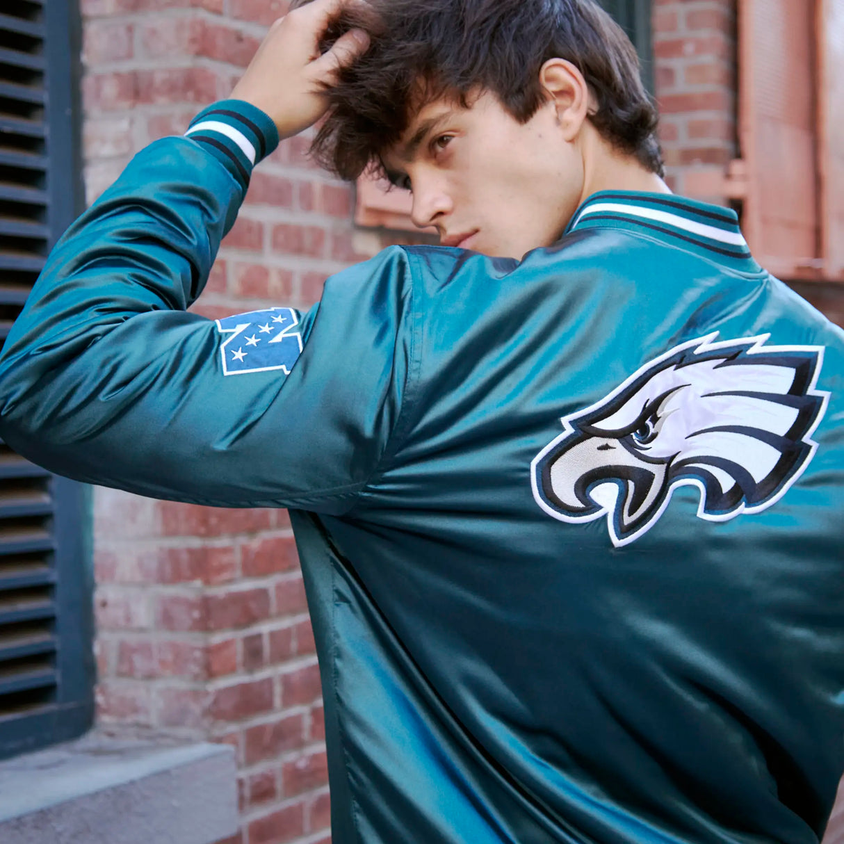 Ultra Game Mens NFL Official Supreme Satin Jacket | Chicago Bears