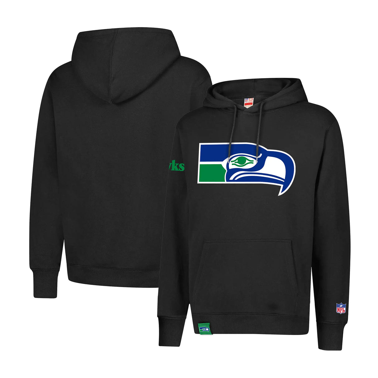 Ultra Game Mens NFL Official Super Soft Throwback Hoodie Sweatshirt | Seattle Seahawks