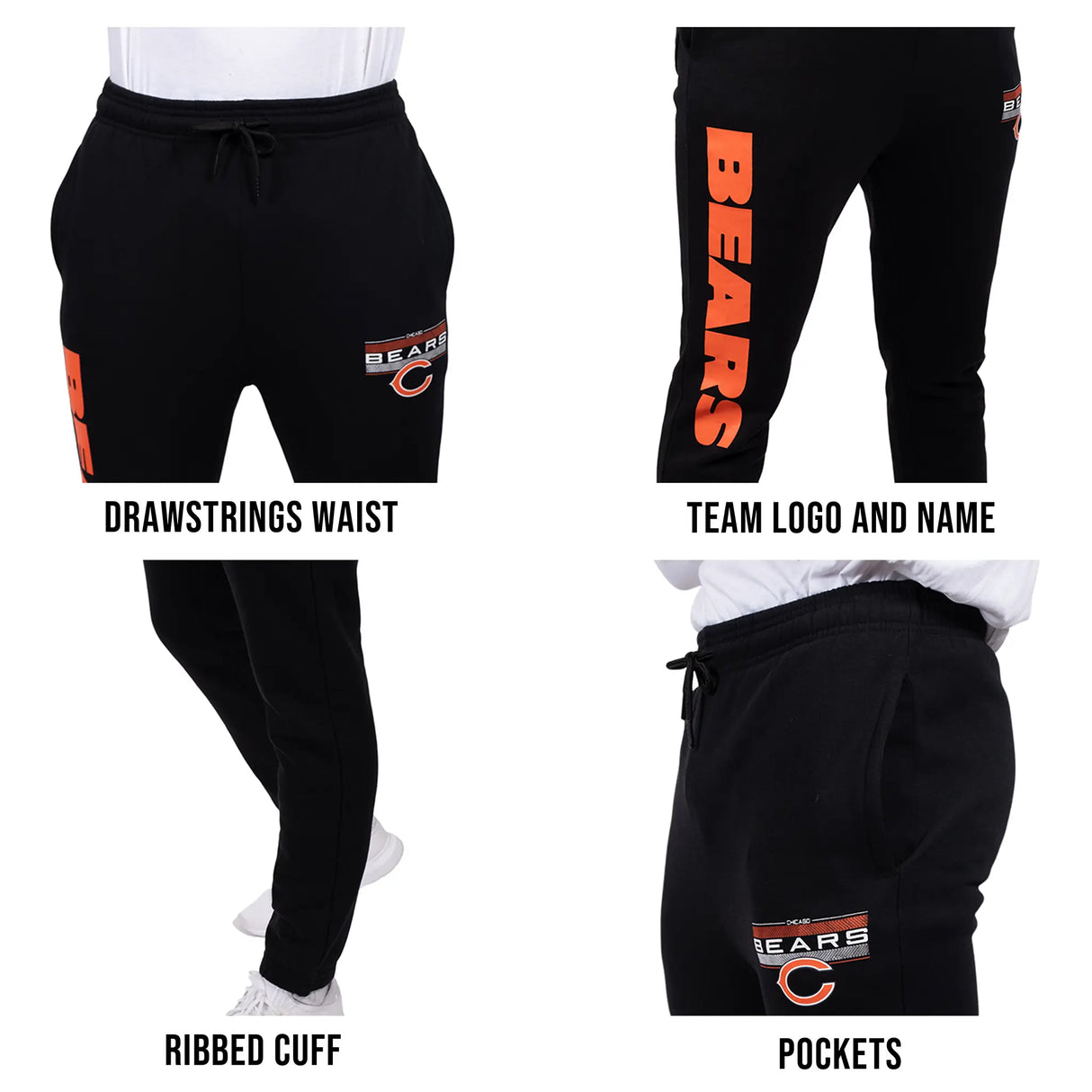 Ultra Game Men's NFL Official Super Soft Game Day Jogger Sweatpants | Green Bay Packers