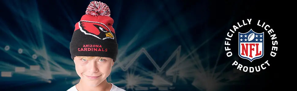 ultra game nfl official team color youth super soft winter beanie knit hat extra warm touch screen gloves banner 1