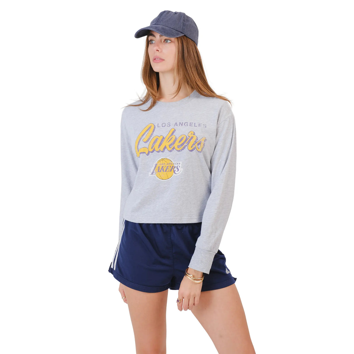 Ultra Game Women's NBA Official Super Soft Crop Top Shirt | Los Angeles Lakers