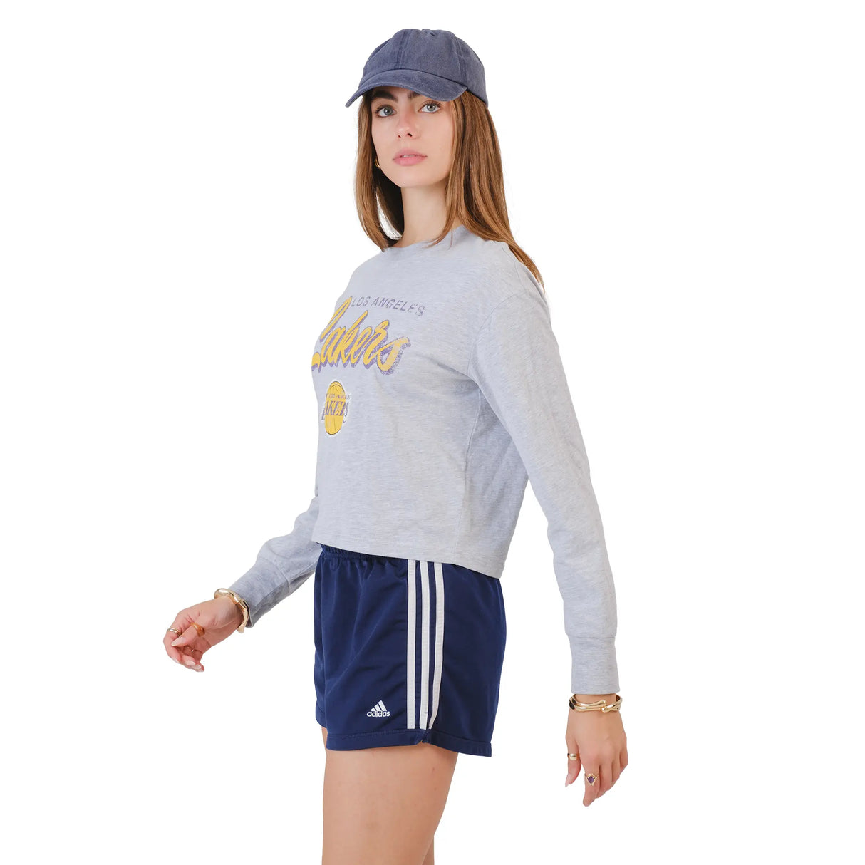 Ultra Game Women's NBA Official Super Soft Crop Top Shirt | Los Angeles Lakers