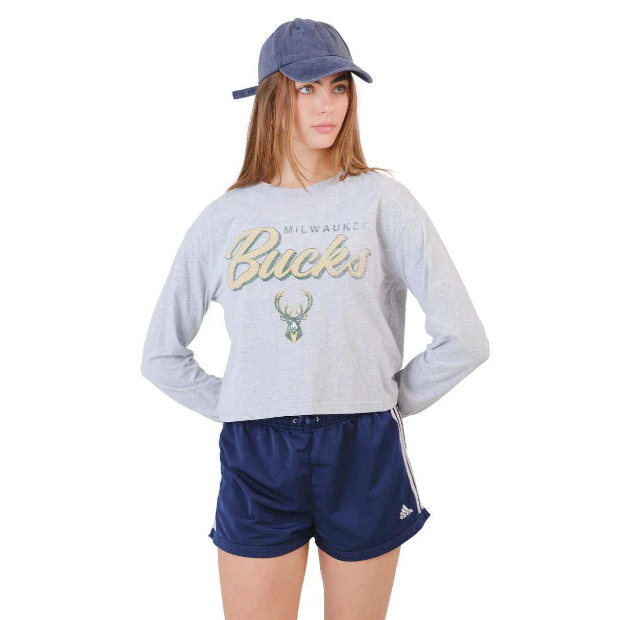 Ultra Game Women's NBA Official Super Soft Crop Top Shirt | Milwaukee Bucks