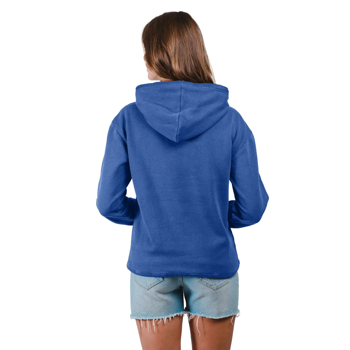 Ultra Game Women's NFL Official Distressed Graphic Super Soft Hoodie Pullover Sweatshirt | Buffalo Bills