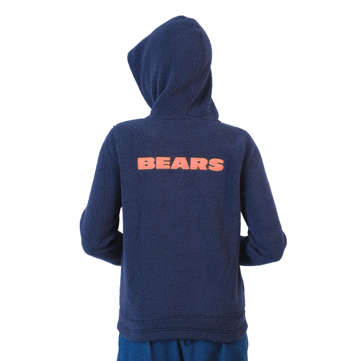Ultra Game Women's NFL Official Super Soft Sherpa Full Zip Hoodie Sweatshirt Jacket | Chicago Bears