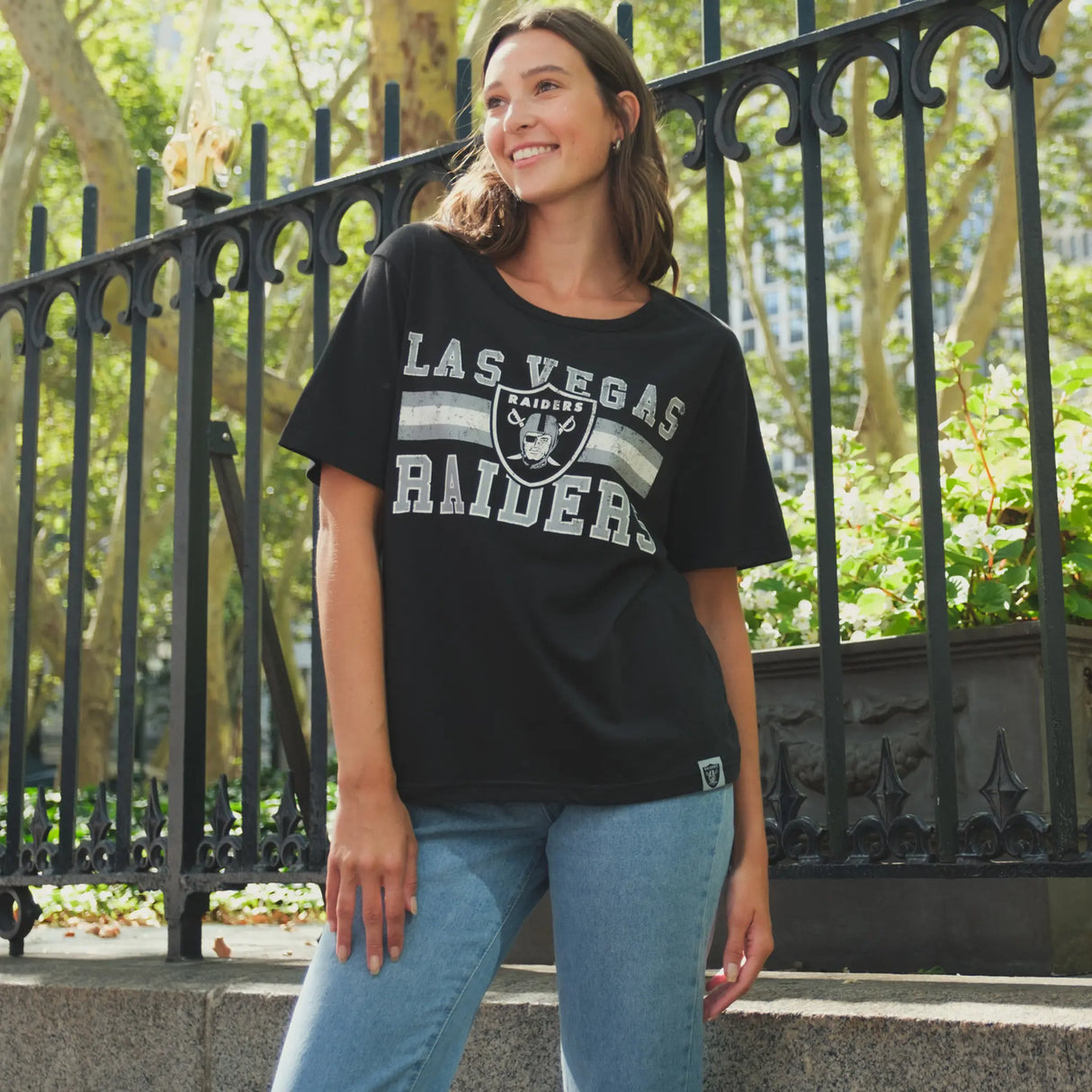Ultra Game Women's NFL Official Distressed Graphics Super Soft Crew Neck T-Shirt | New England Patriots