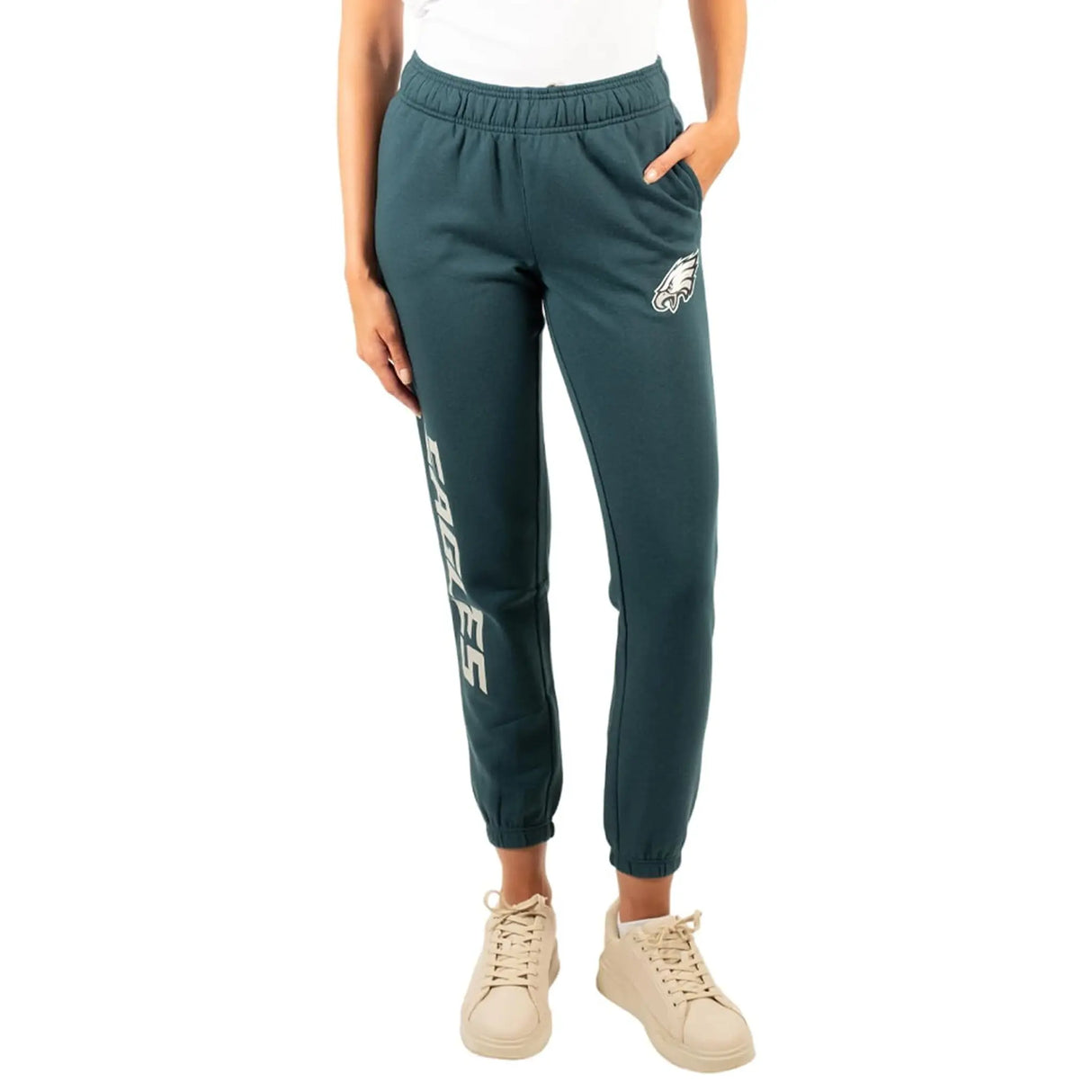 Ultra Game Women's NFL Official Super Soft Sweatpants Joggers Lounge Pants Pajamas | Philadelphia Eagles