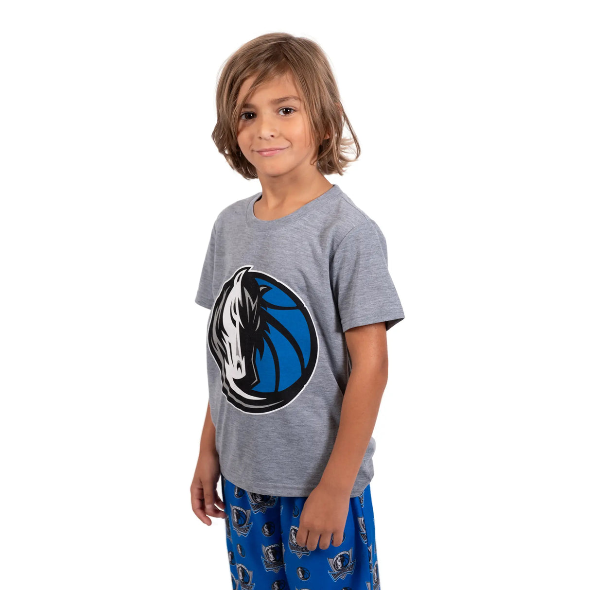 Ultra Game Youth NBA Official 2-Piece PJs Lounge Pants & Tee Set | Dallas Mavericks
