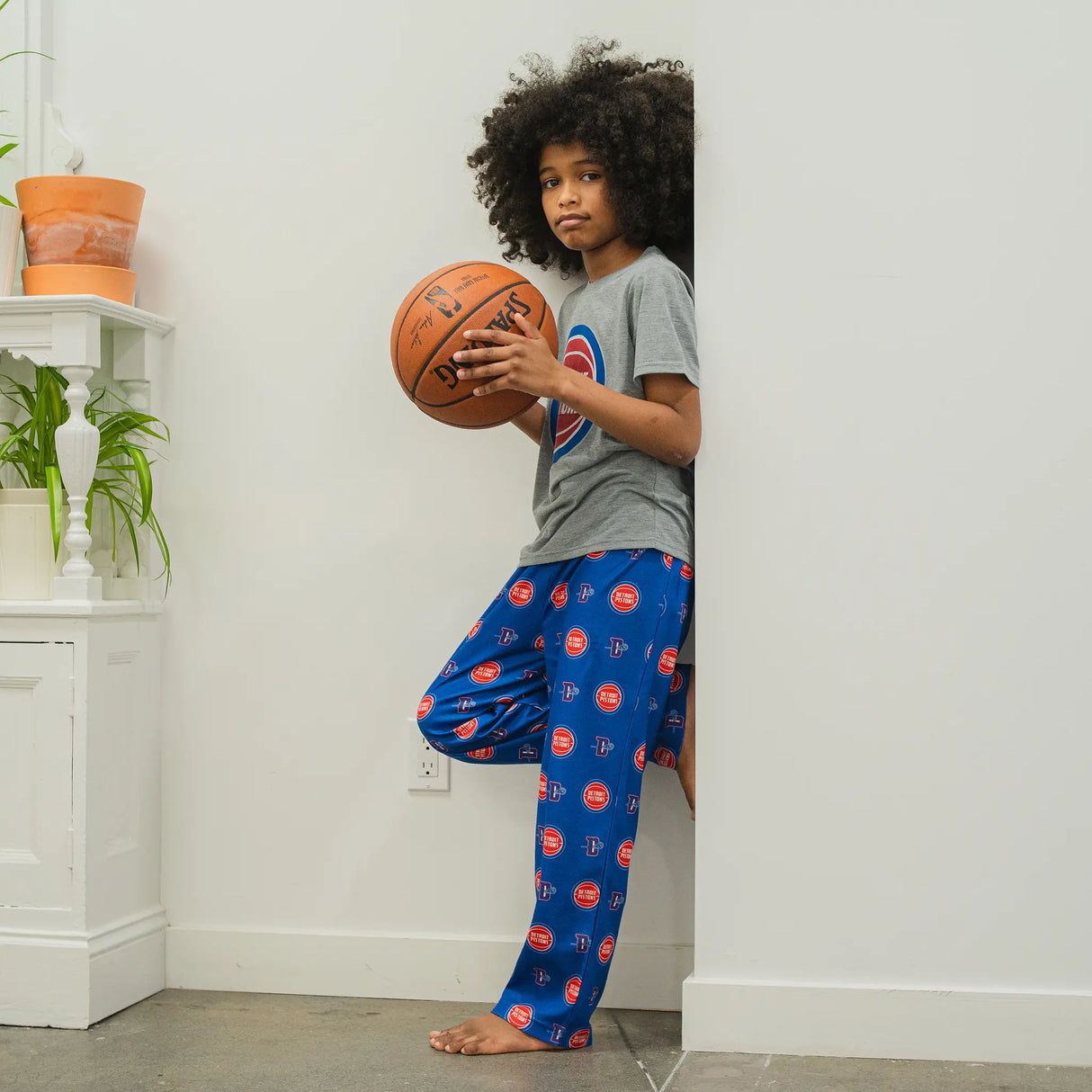 Ultra Game Youth NBA Official 2-Piece PJs Lounge Pants & Tee Set | Houston Rockets