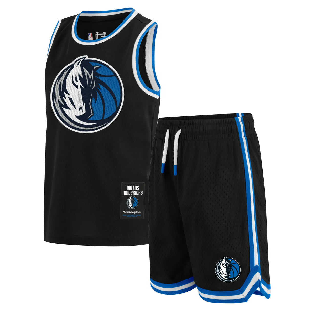 Ultra Game Boys NBA Official Super Soft Jersey Tank Top & Basketball Shorts Set | Dallas Mavericks