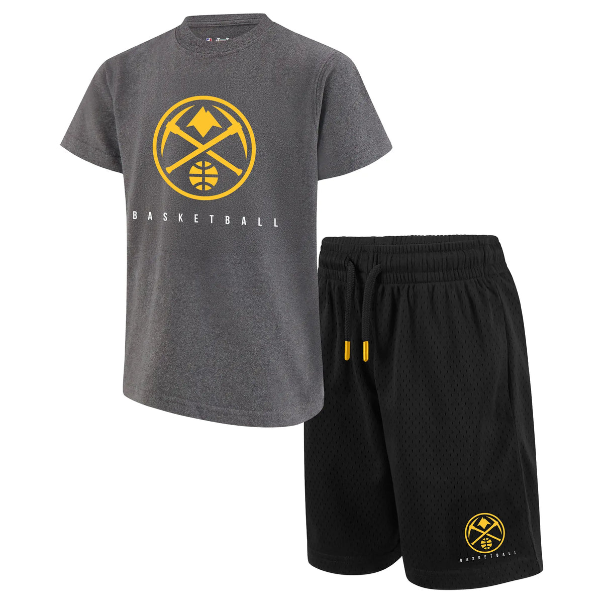 Ultra Game Boys NBA Official Super Soft T-Shirt & Basketball Shorts Set | Denver Nuggets