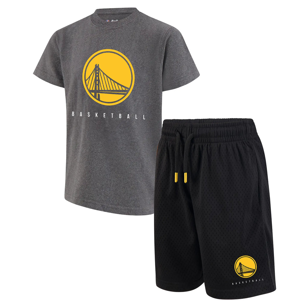 Ultra Game Boys NBA Official Super Soft T-Shirt & Basketball Shorts Set | Golden State Warriors