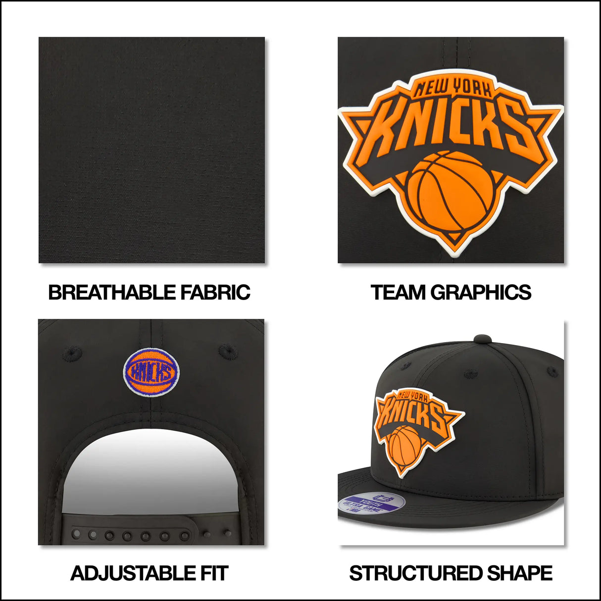 Ultra Game Youth NBA Official Ultimate Snap Back Baseball Cap Hat | Sacramento Kings