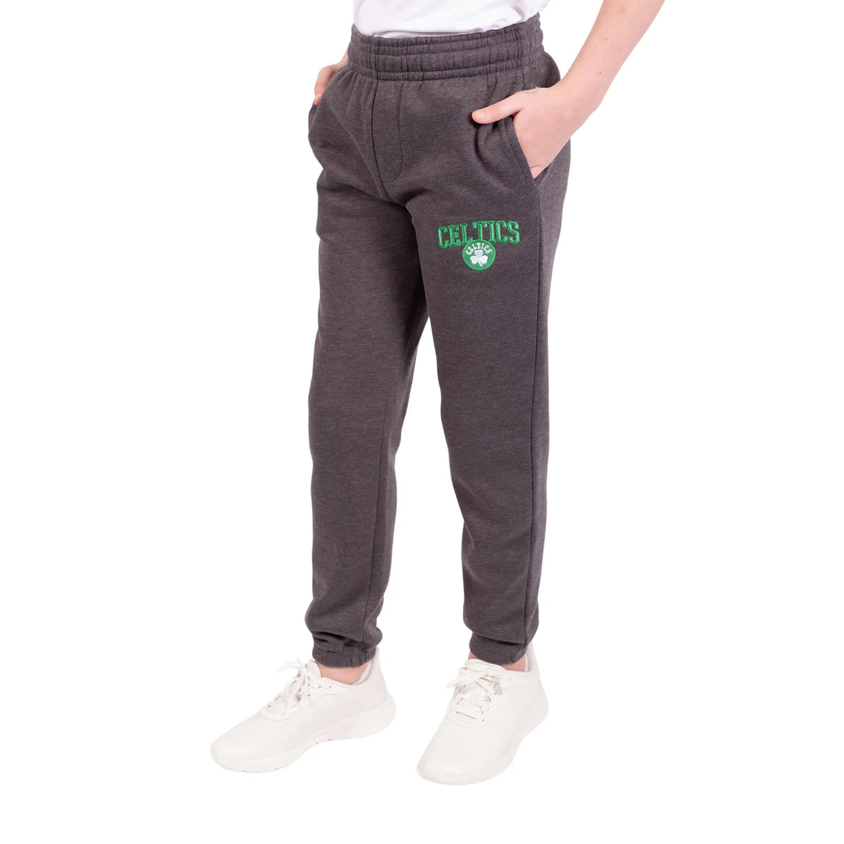 Ultra Game Youth NBA Official Soft Fleece Active Jogger Sweatpants | Boston Celtics