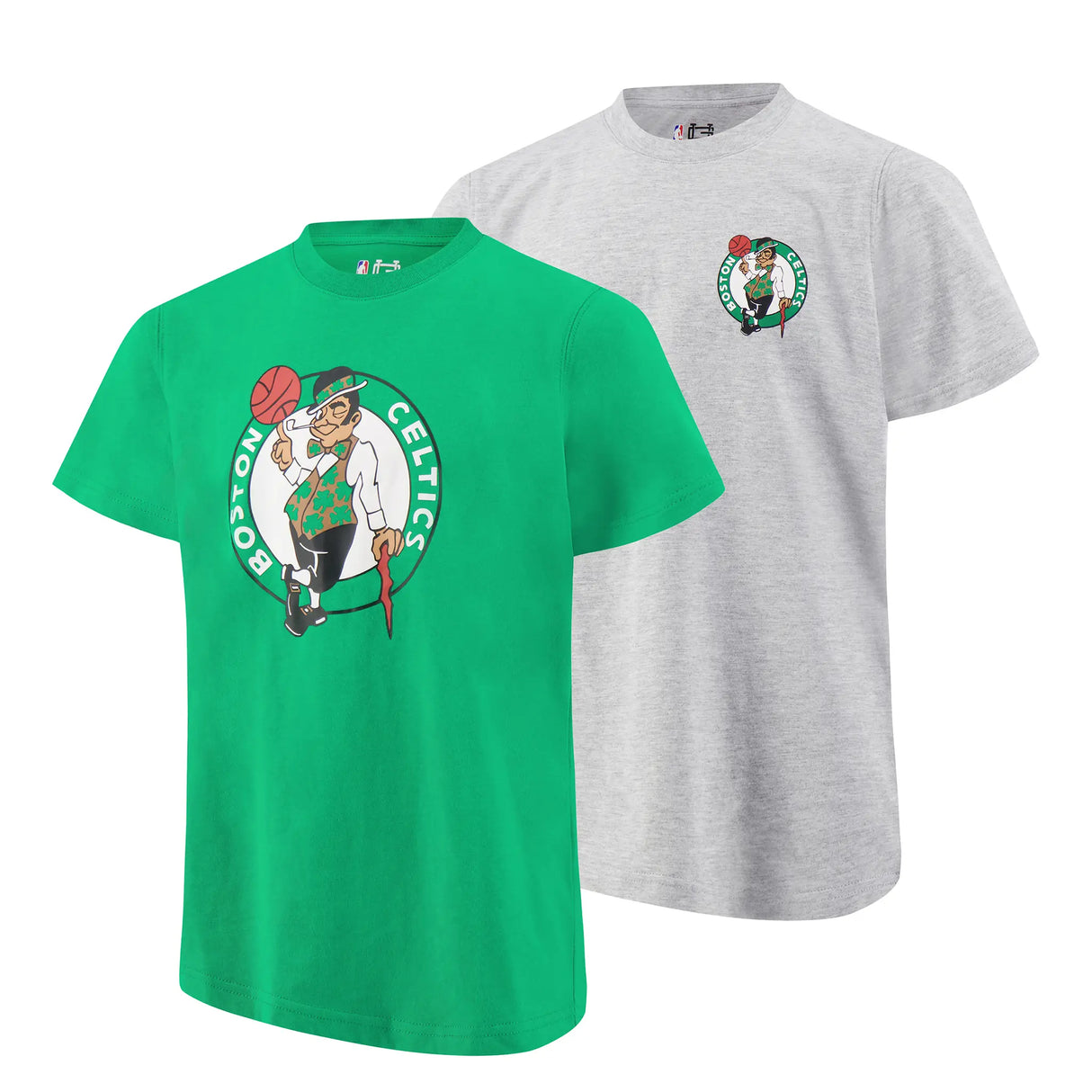 Ultra Game Youth NBA Official Standard Super Soft 2 Pack T-Shirt Set | Boston Celtics