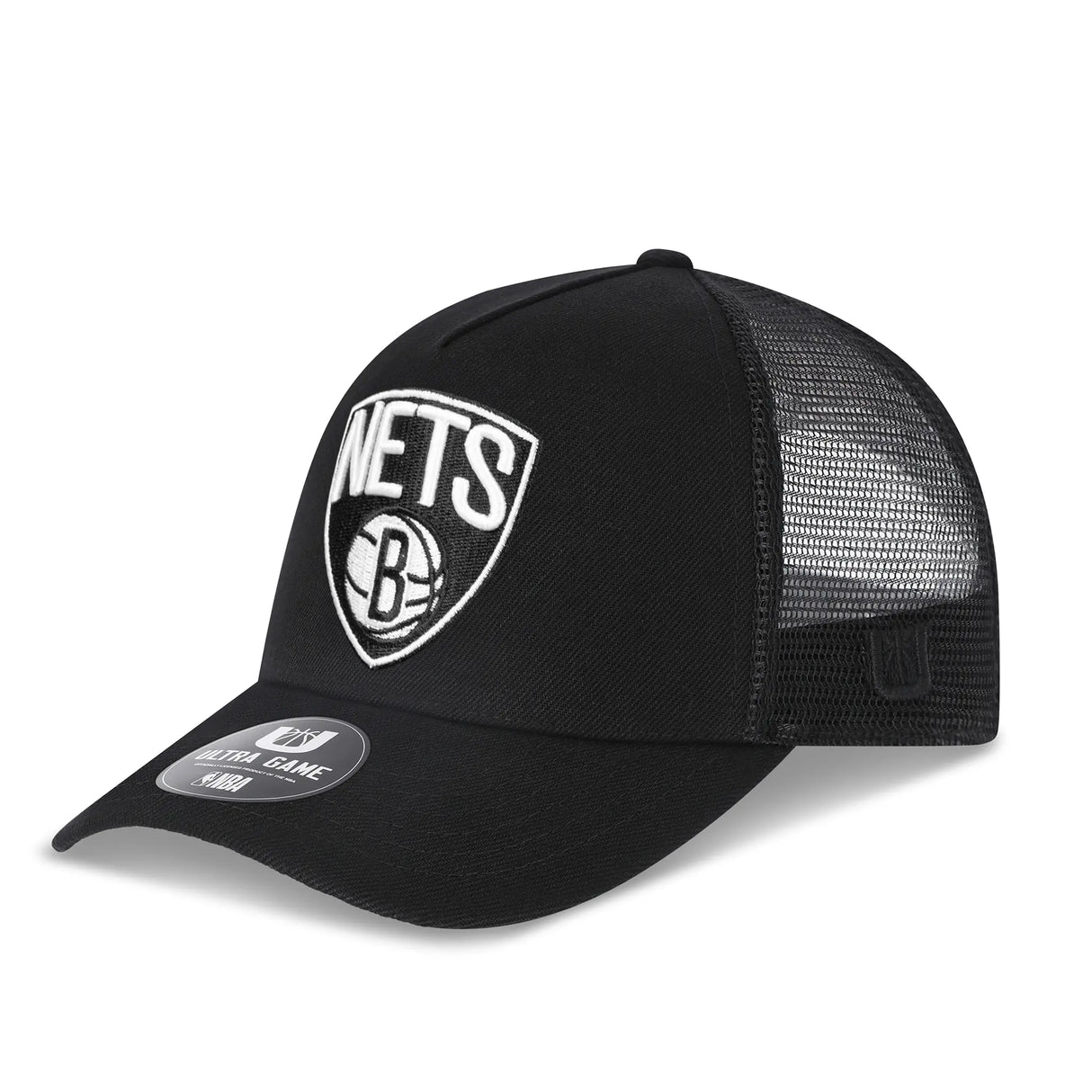 Ultra Game Youth NBA Official Snap Back All Around The World Trucker Baseball Cap Hat | Brooklyn Nets