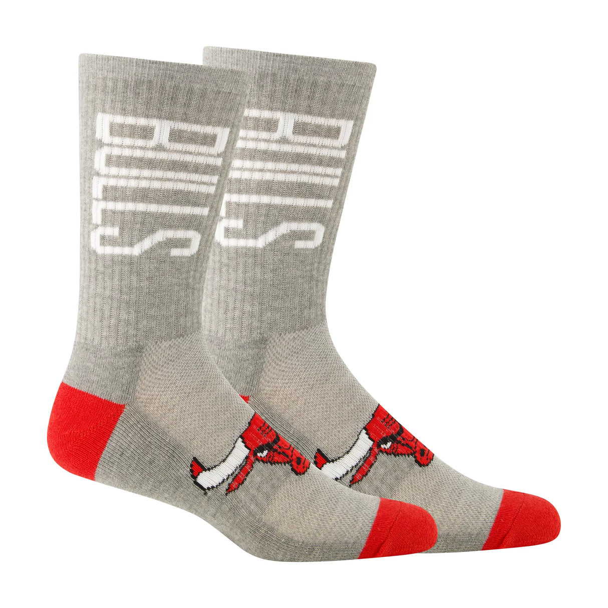 Ultra Game Boys NBA Official Athletic Cushioned Vertical Attack Team Crew Socks - 3 Pack | Chicago Bulls