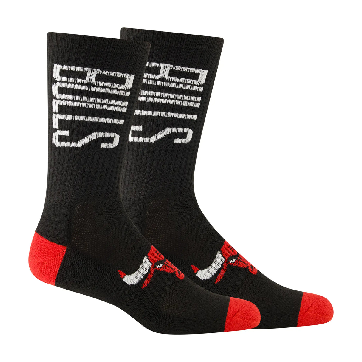 Ultra Game Boys NBA Official Athletic Cushioned Vertical Attack Team Crew Socks - 3 Pack | Chicago Bulls