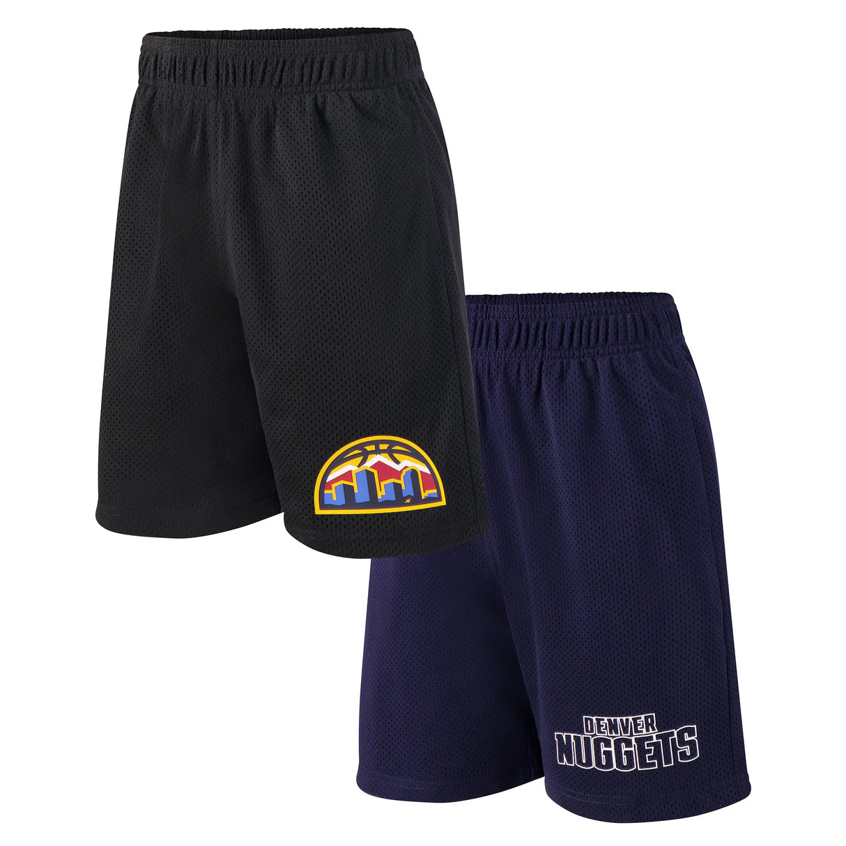 Ultra Game Youth NBA Official Super Soft 2 Pack Basketball Shorts Set | Denver Nuggets