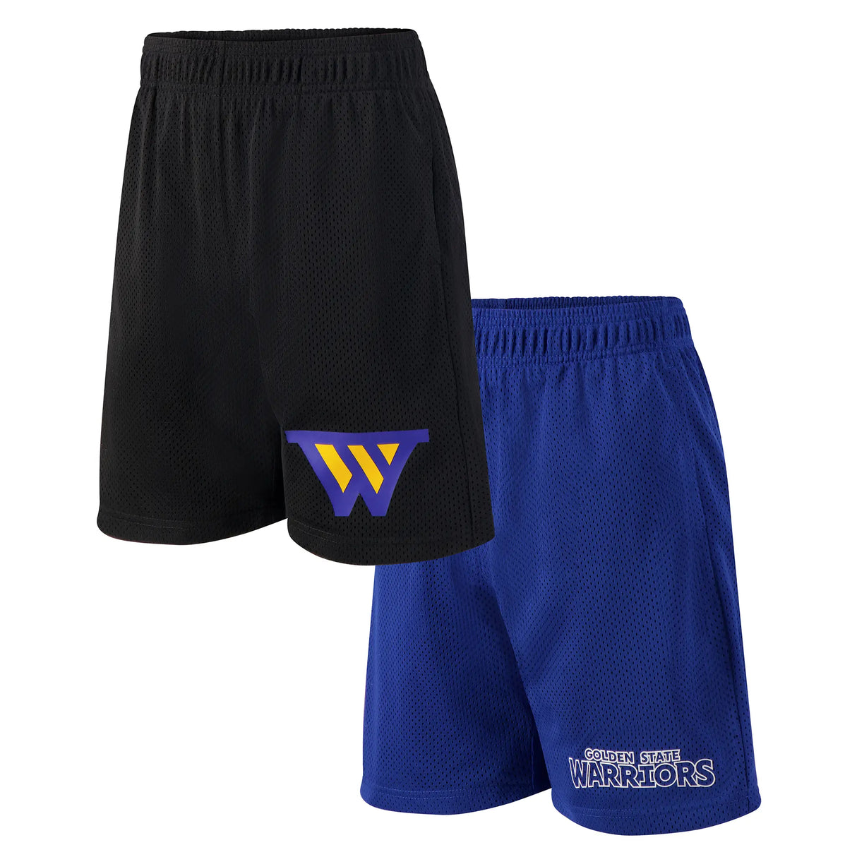 Ultra Game Youth NBA Official Super Soft 2 Pack Basketball Shorts Set | Golden State Warriors