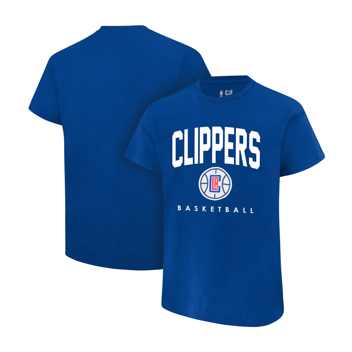 Ultra Game Youth NBA Official Arched Plexi Short Sleeve T-Shirt | Los Angeles Clippers