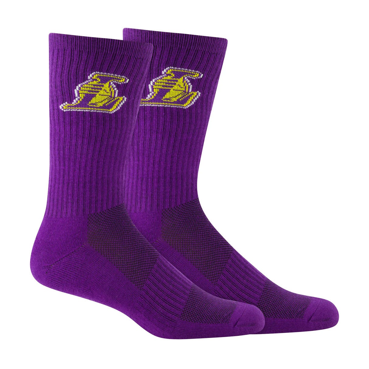 Ultra Game Boys NBA Official Athletic Cushioned Core Logo Team Crew Socks | Los Angeles Lakers
