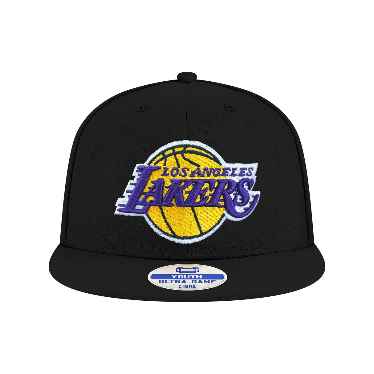 Ultra Game Youth NBA Official 8-20 Twill Snap Back Ultimate Baseball Cap Hat | Los Angeles Lakers