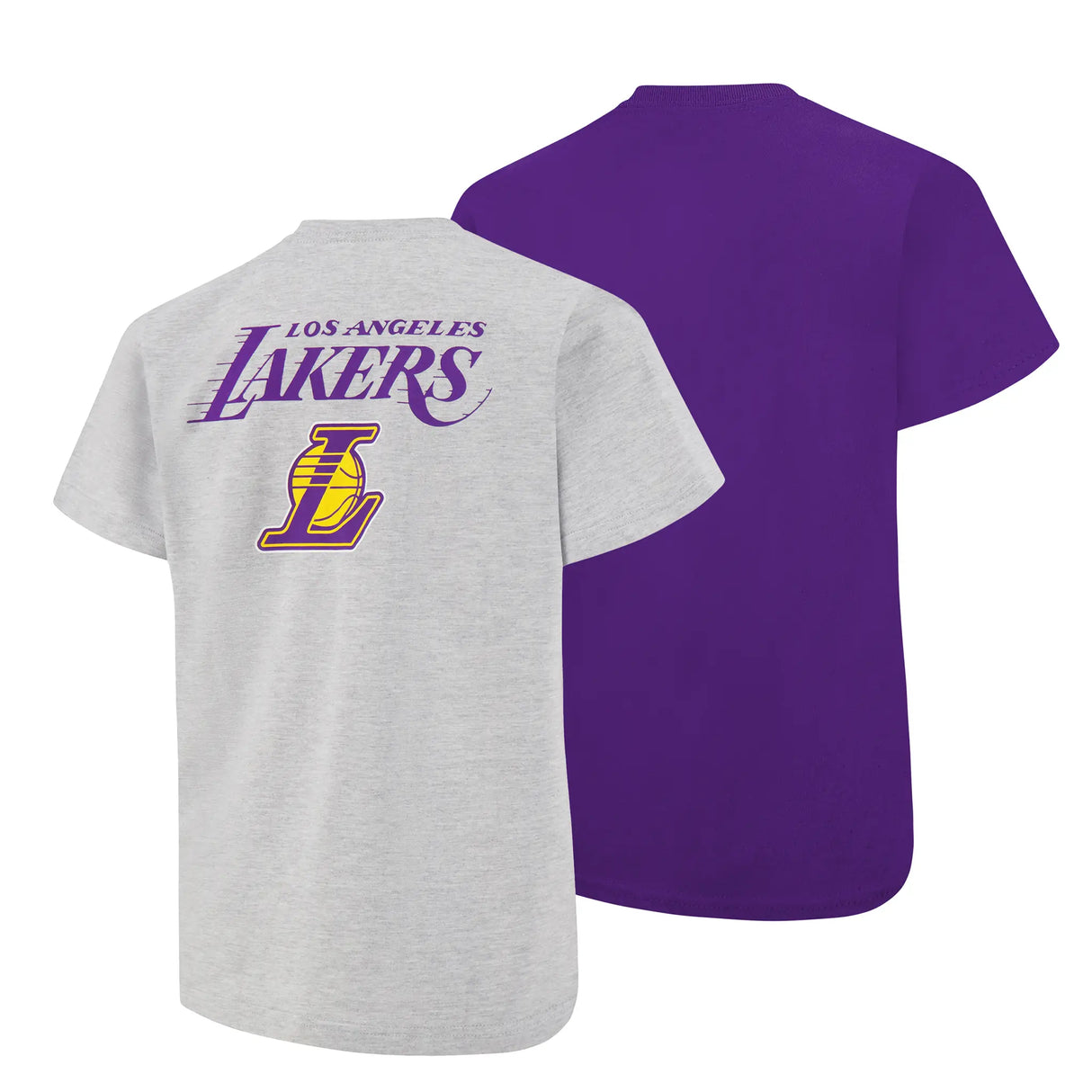 Ultra Game Youth NBA Official Standard Super Soft 2 Pack T-Shirt Set | Los Angeles Lakers