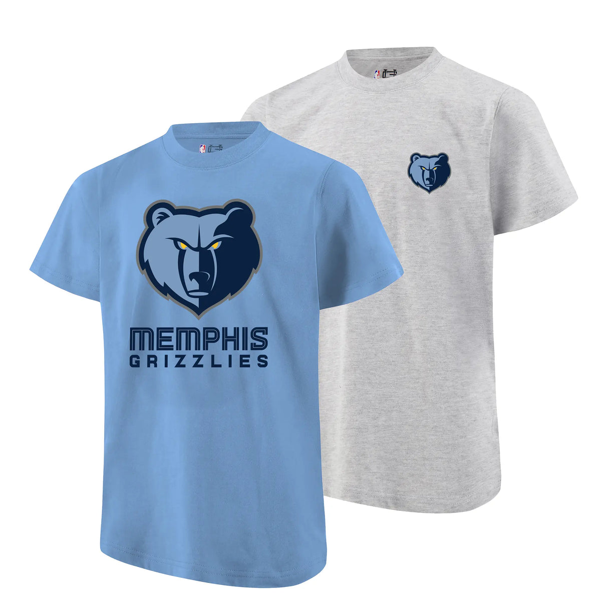 Ultra Game Youth NBA Official Standard Super Soft 2 Pack T-Shirt Set | Memphis Grizzlies